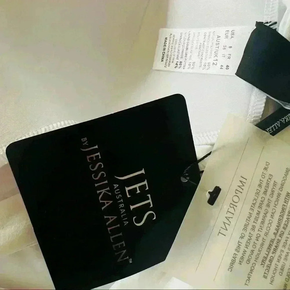 New $168.00 JETS Jessica Allen One Piece Swimsuit Infinity Low Back Sz 10 - Picture 11 of 11